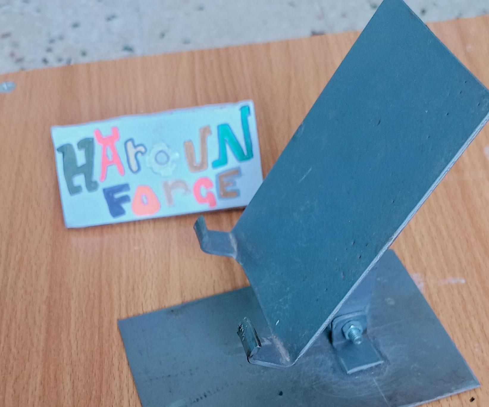 Foldable Phone Stand Made From Recycled PVC Pipe