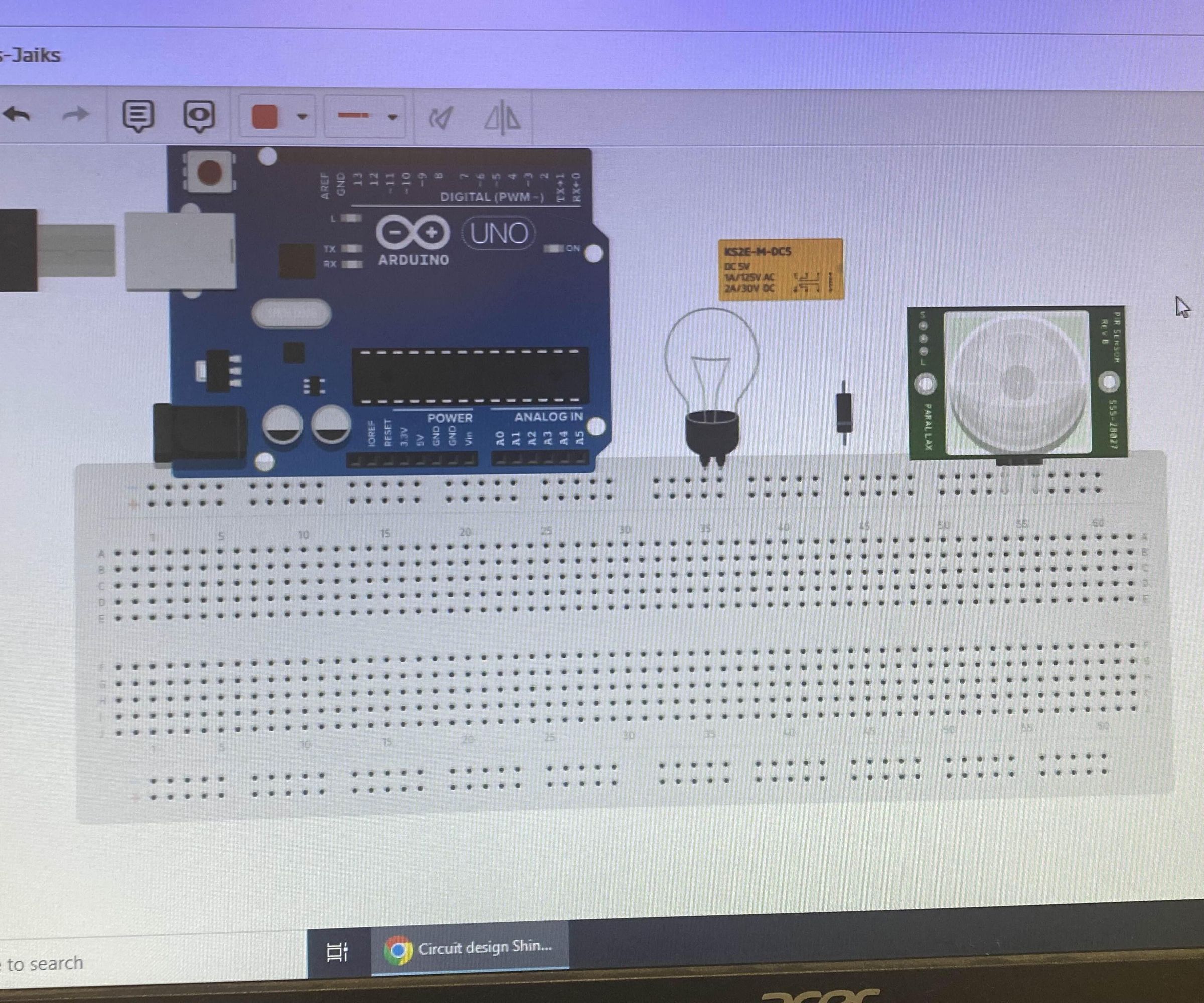 FE Control Light Room With Arduino and PIR Motion Sensor