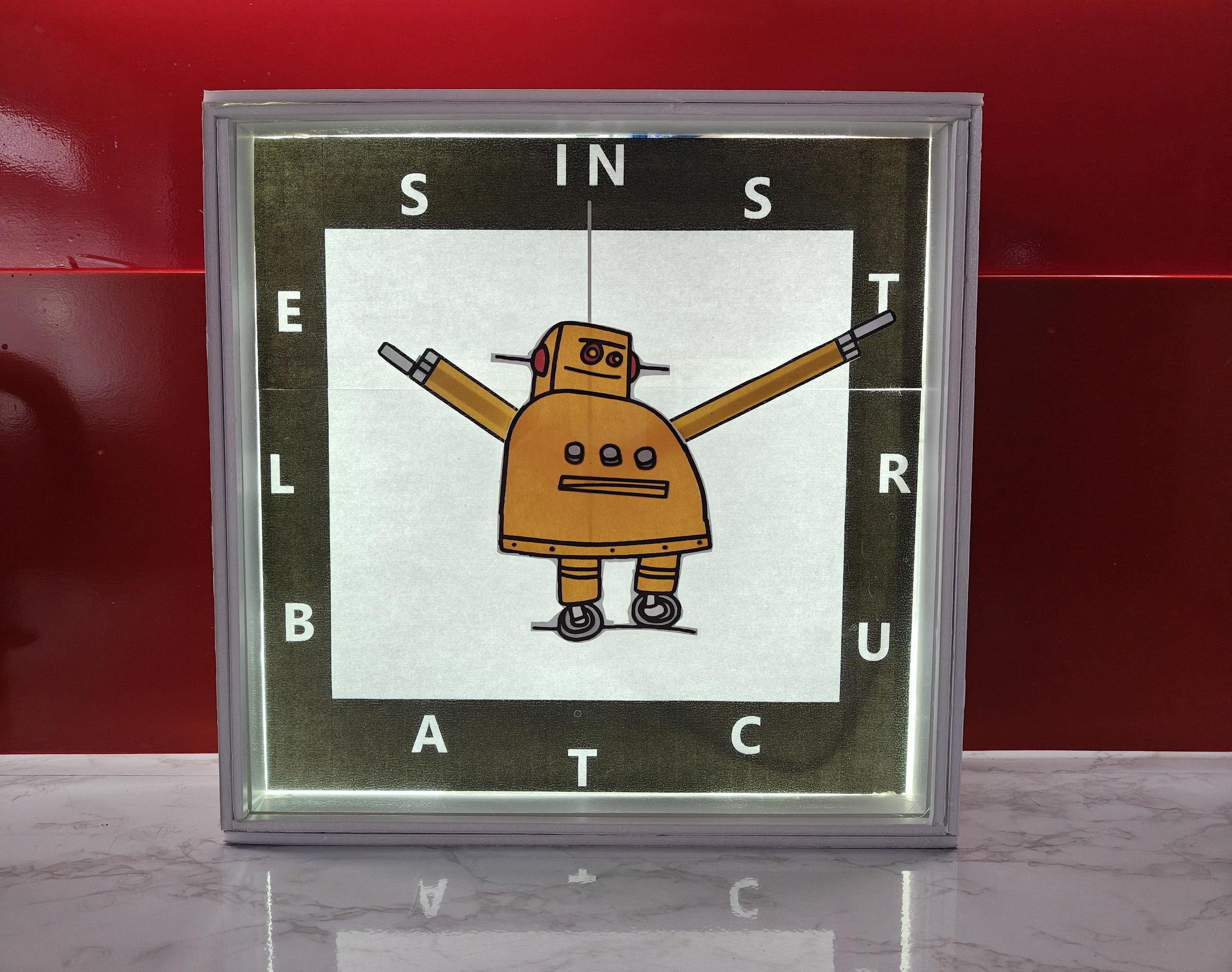 It's Instruct'O Clock: Automatic Backlit Instructables Clock - Art and Function Combined.