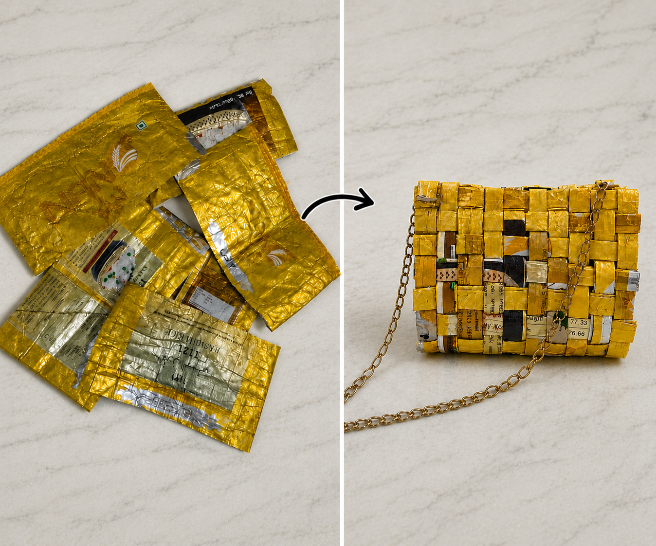 Upcycled Elegance: Sling Bag