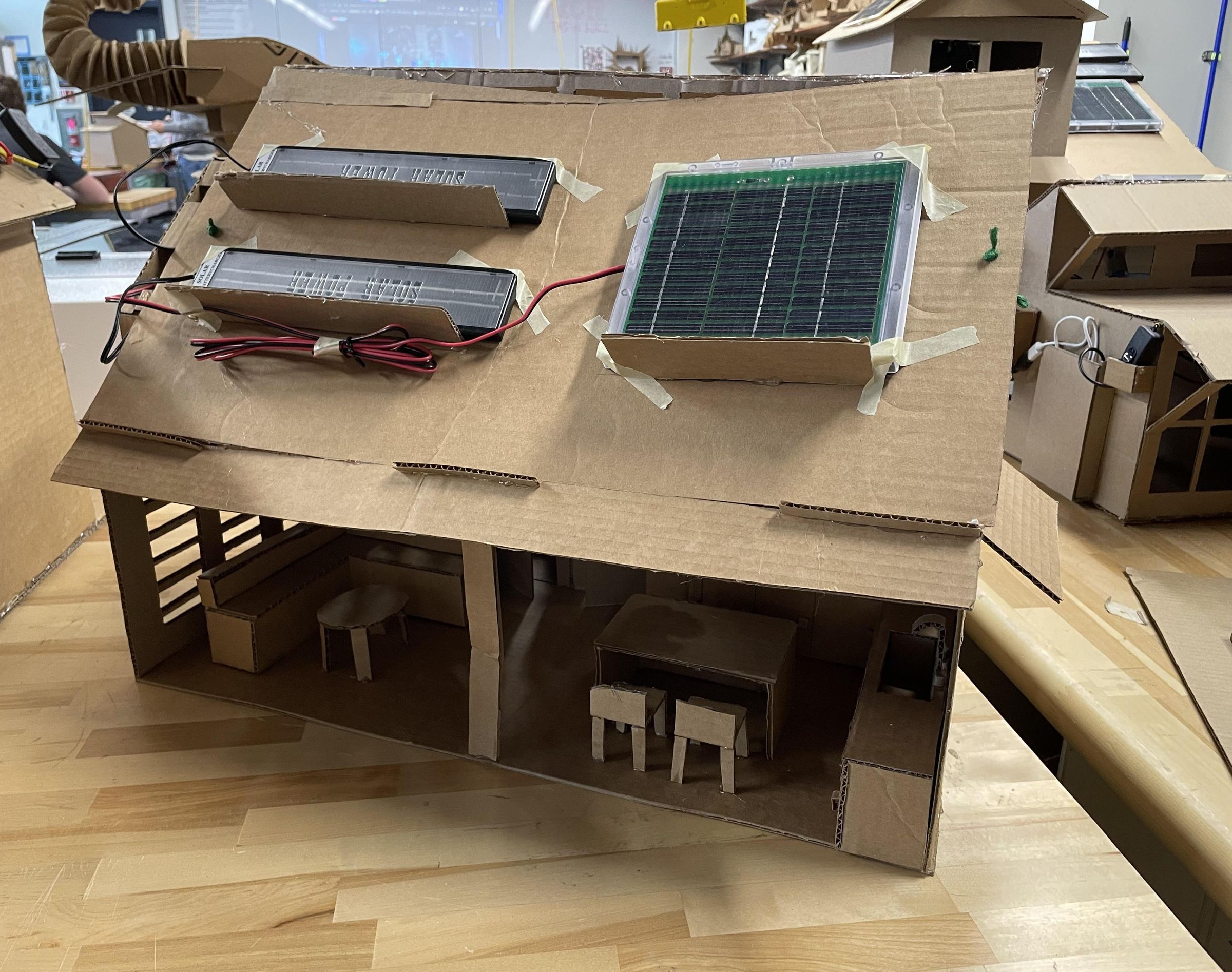 Cardboard Passive Solar House