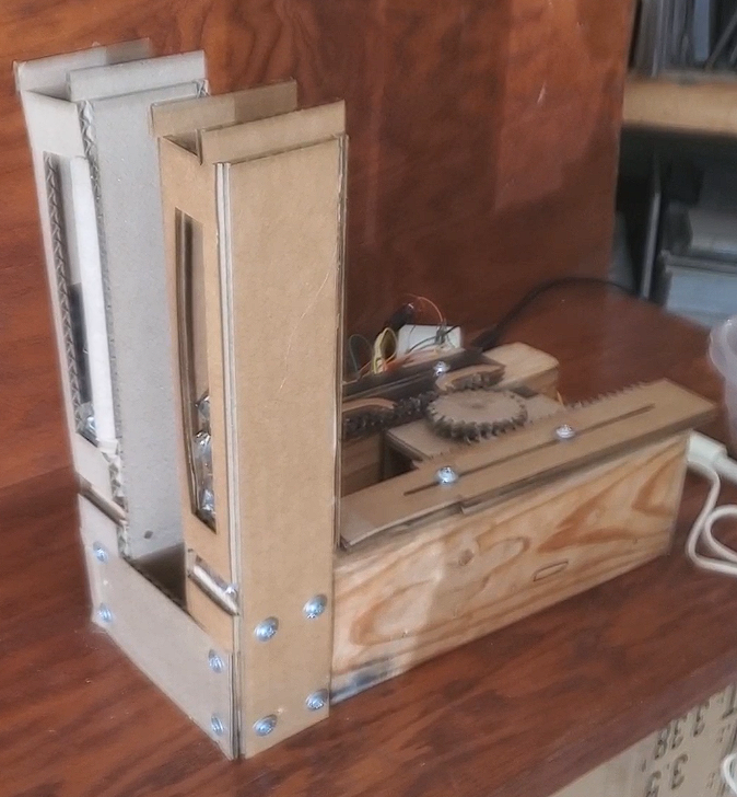 Cardboard Candy Vending Machine