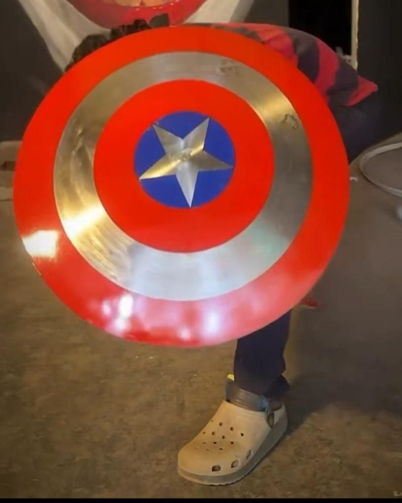 DIY Captain America Shield From Old Dish Antenna