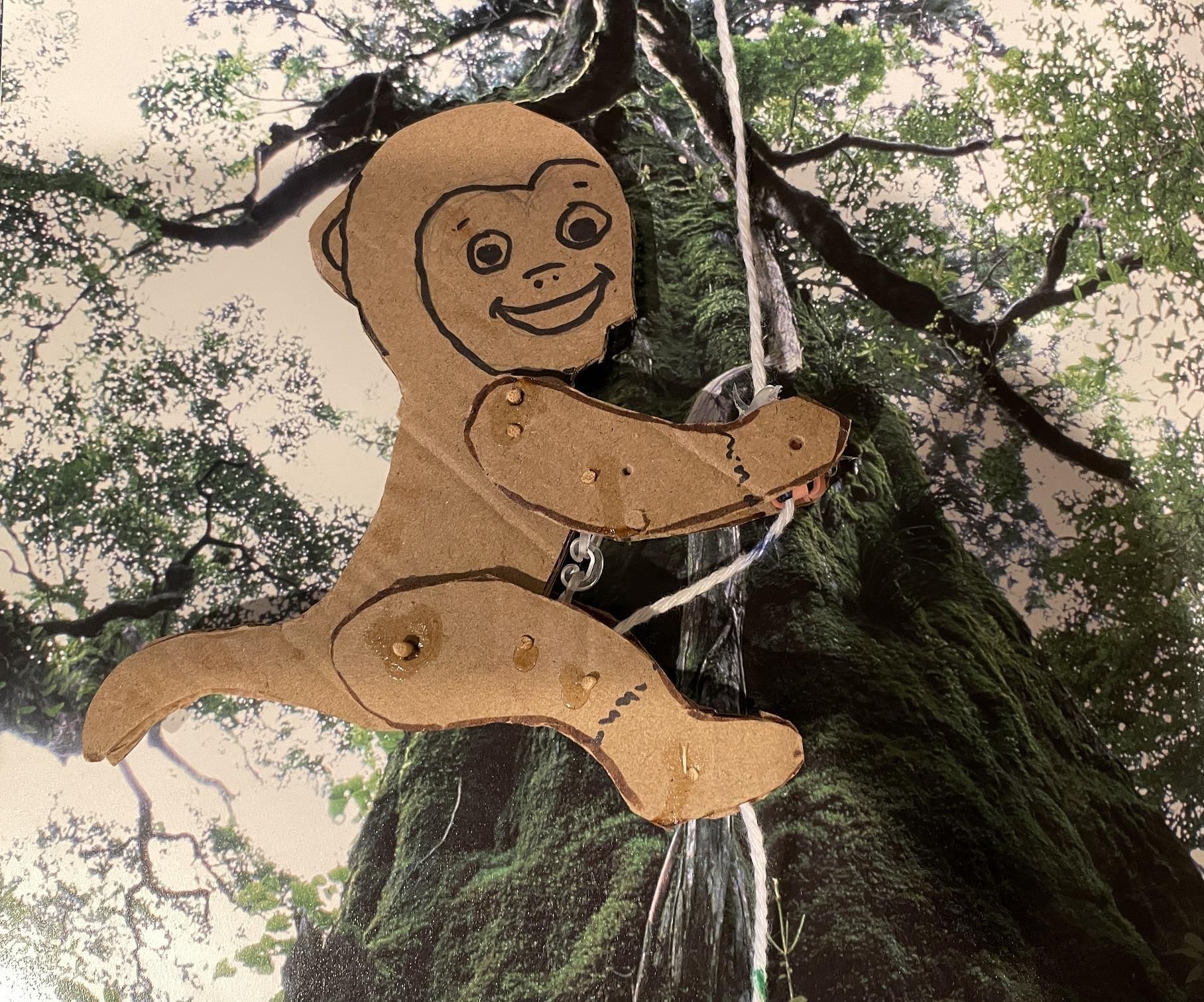 String-Climbing Monkey Toy