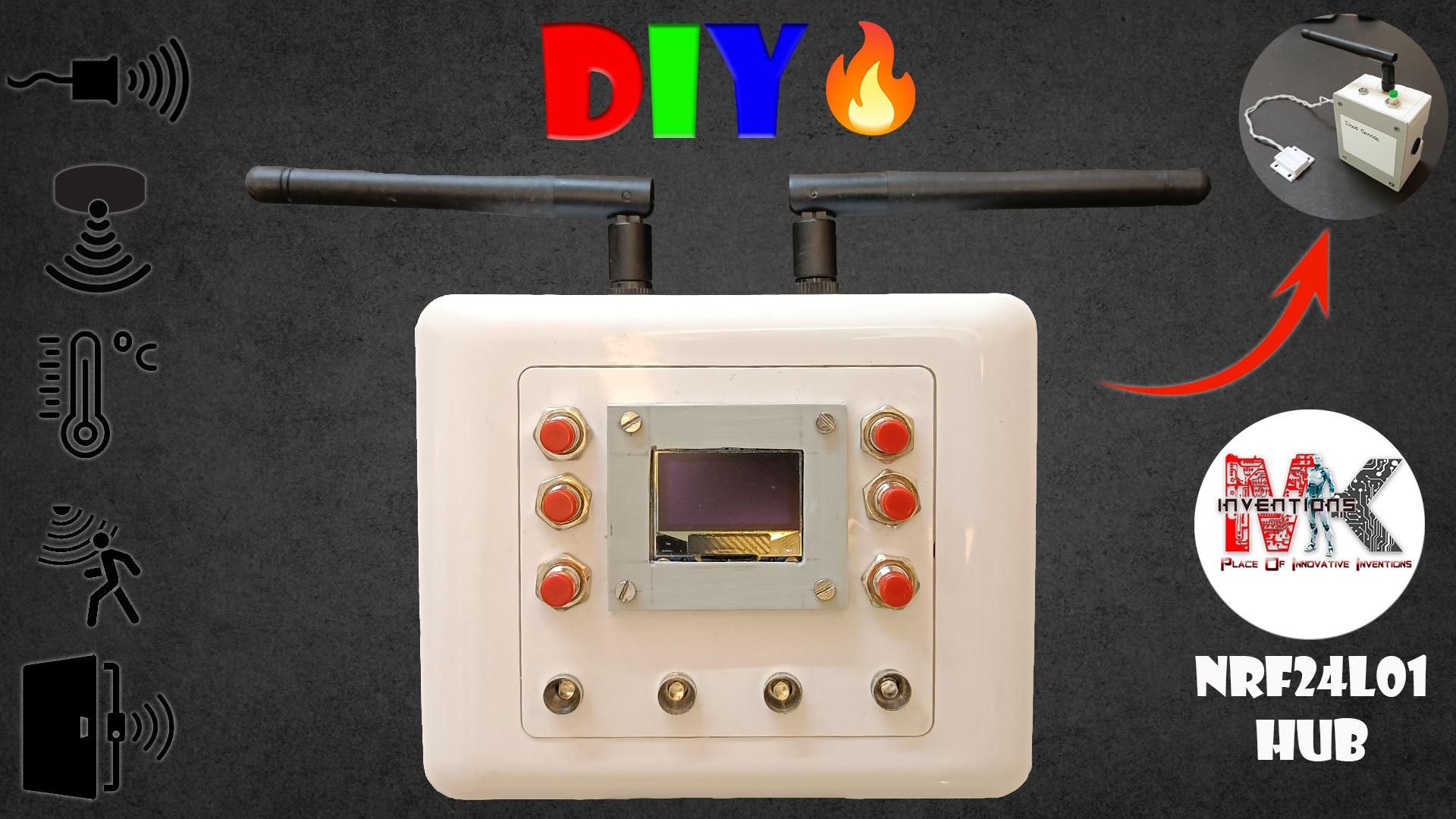 🔧 DIY Wireless Sensor Hub With ESP32 + Arduino + NRF24L01