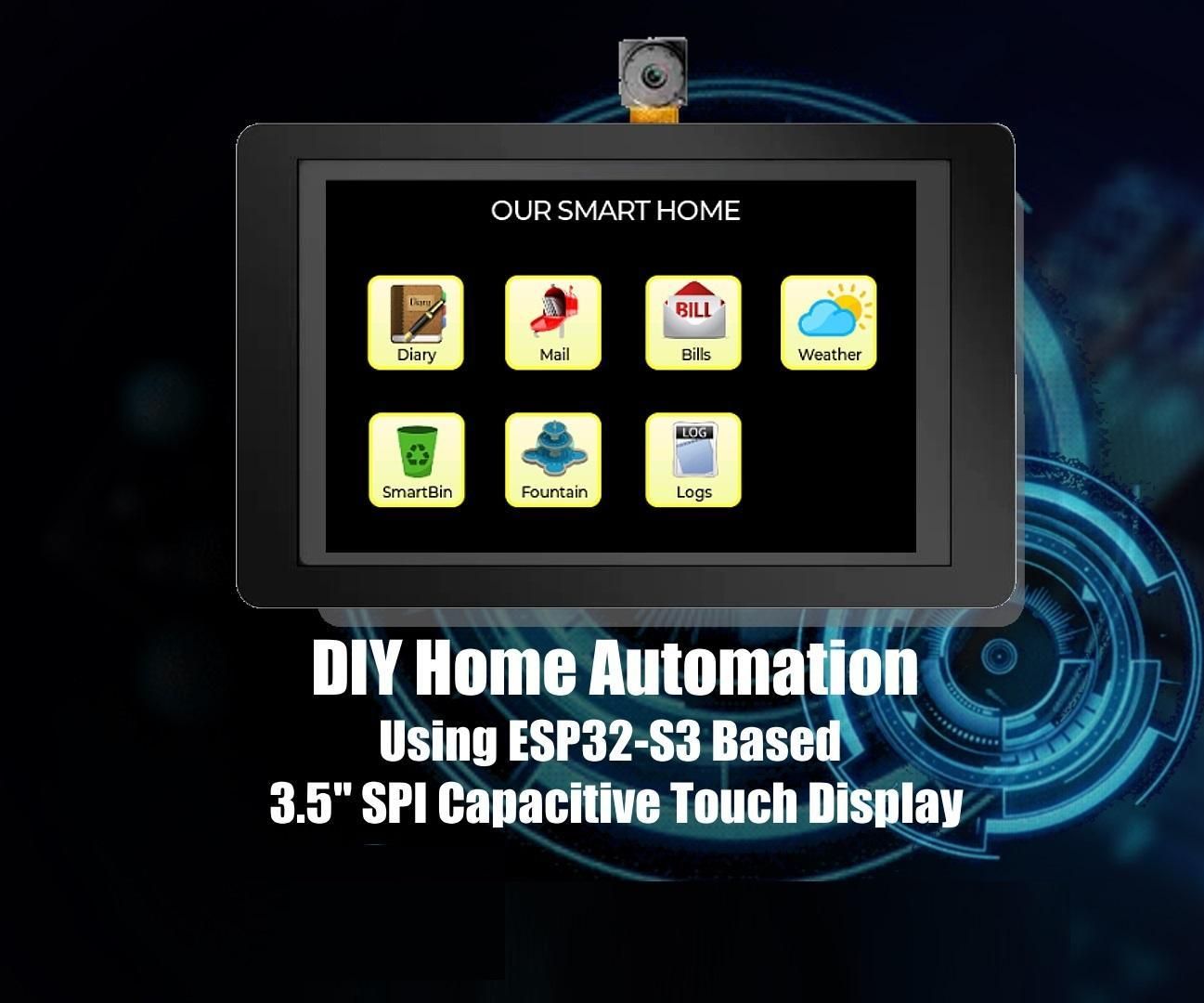 ESP Terminal With 3.5" SPI Capacitive Touch Display