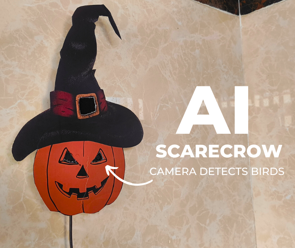 AI Scarecrow - Makes Noise When It Sees Birds