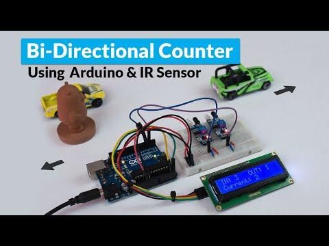 How to Build Bidirectional Visitor Counter using Arduino and IR Sensors | DIY People Counter Project