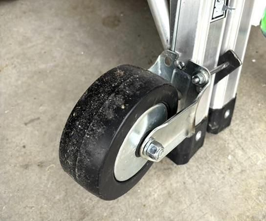 Wheels for a Foldable Ladder