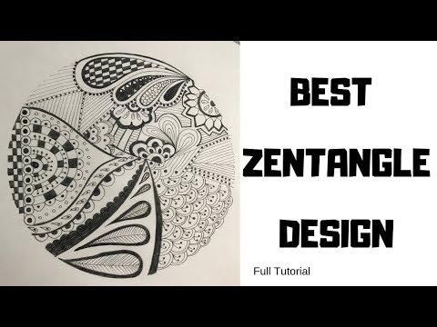 How to Draw the Best Zentangle Art Design for Beginners