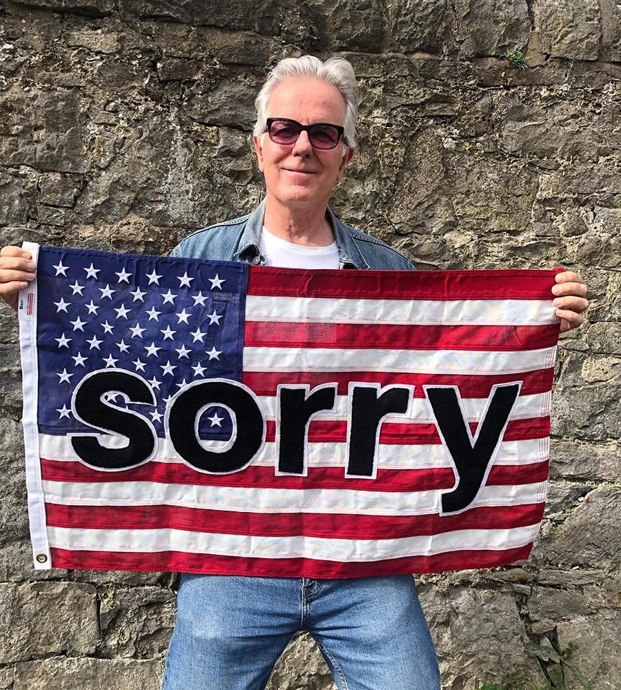 How to Apologize as an American! SORRY USAD: United States Apologies Desk. Applique Sewing Techniques for Atonement.