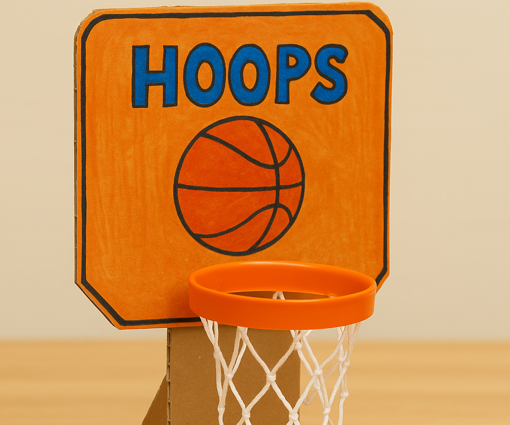 How to Make a DIY Mini Desktop Basketball Hoop 🏀