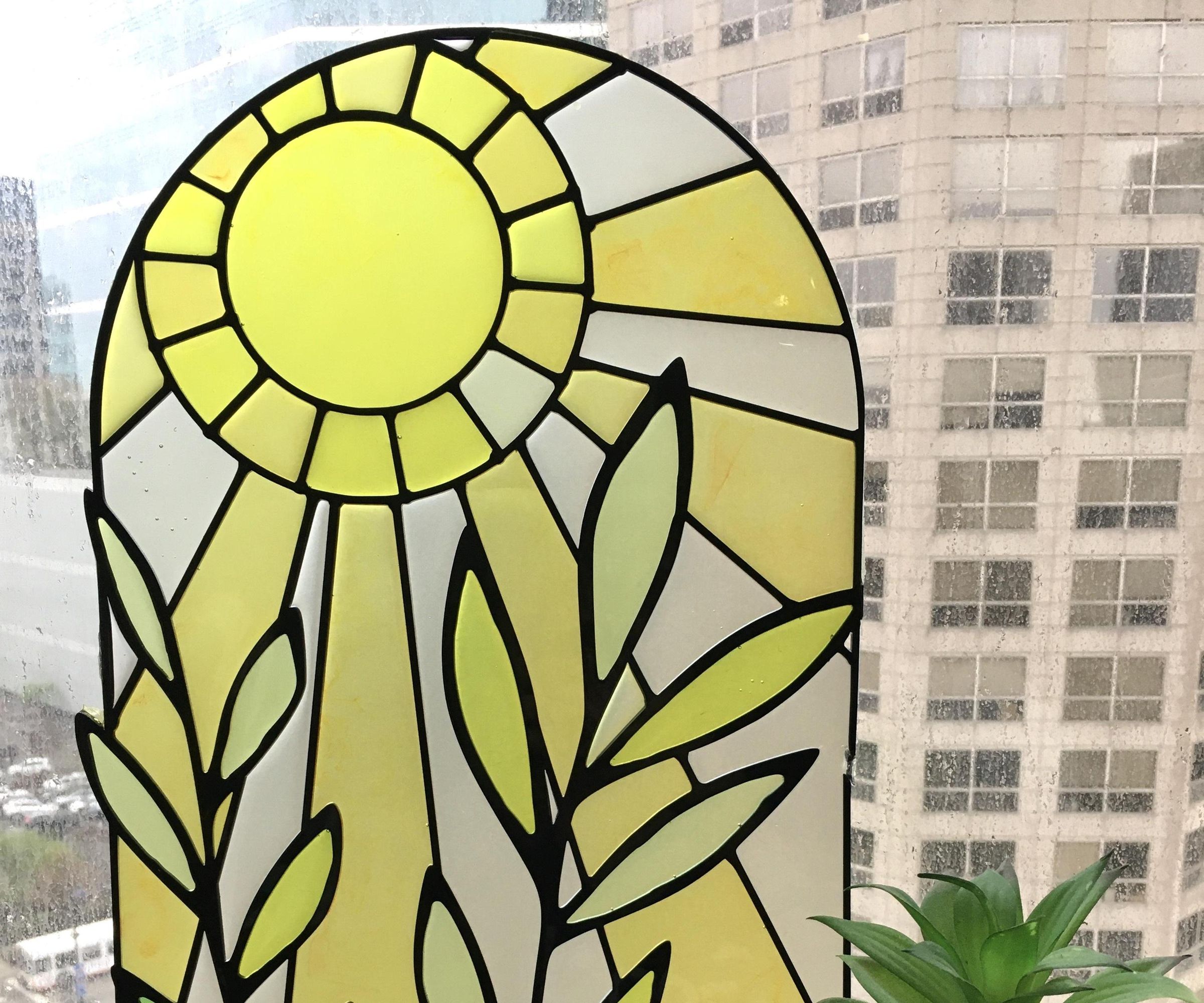Faux Stained Glass With Resin