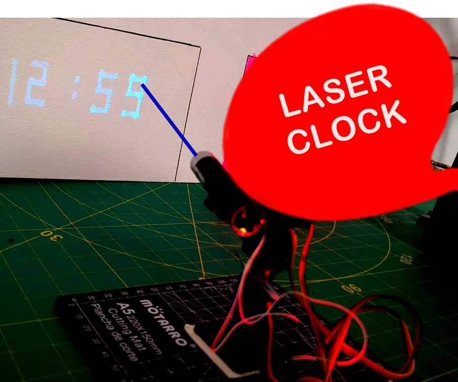 Clock With Laser Projector!