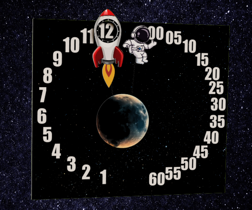 DIY Space Clock / Arduino Servo Clock.