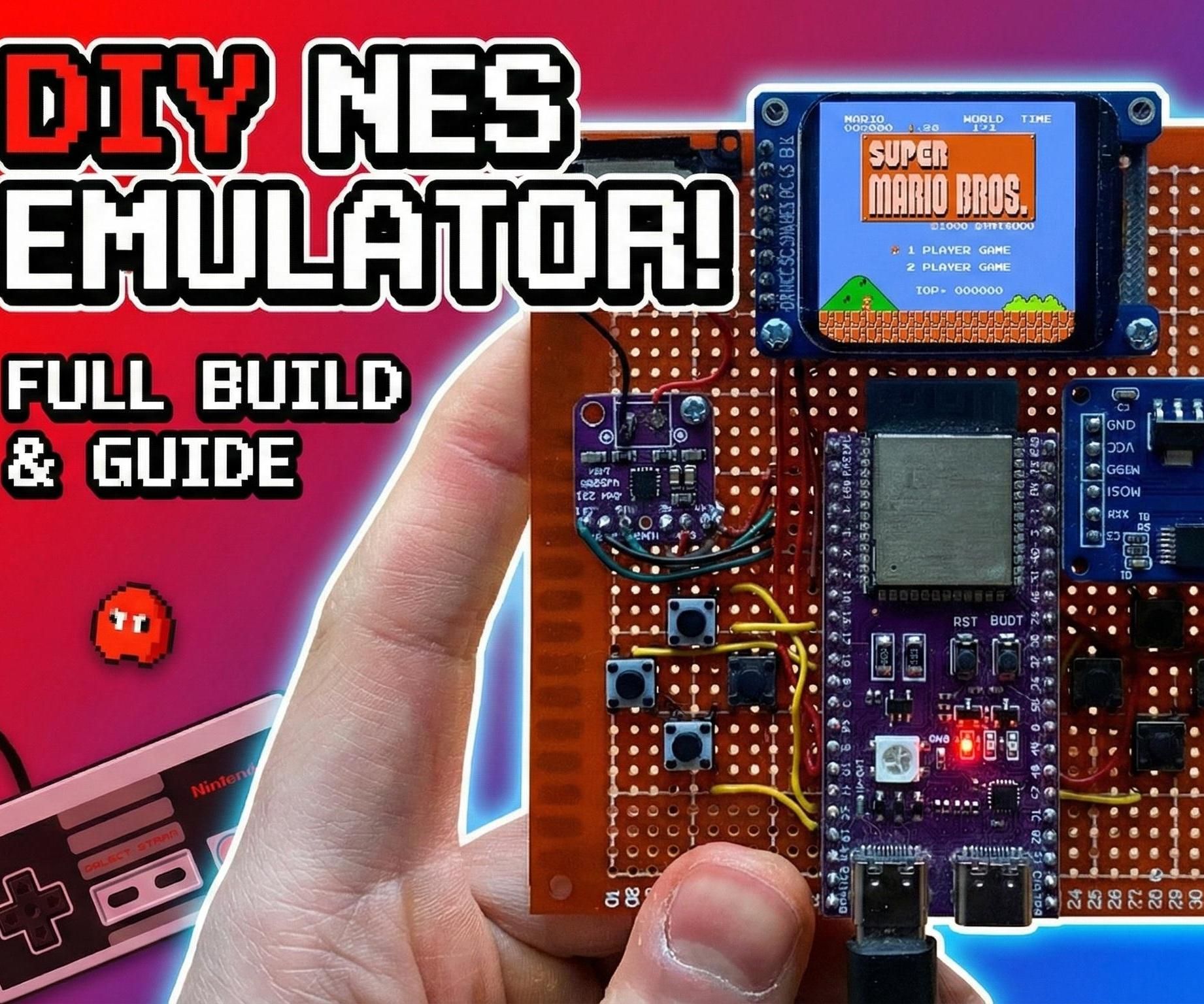 How to Make Esp32 Based Nes Emulator in 2026
