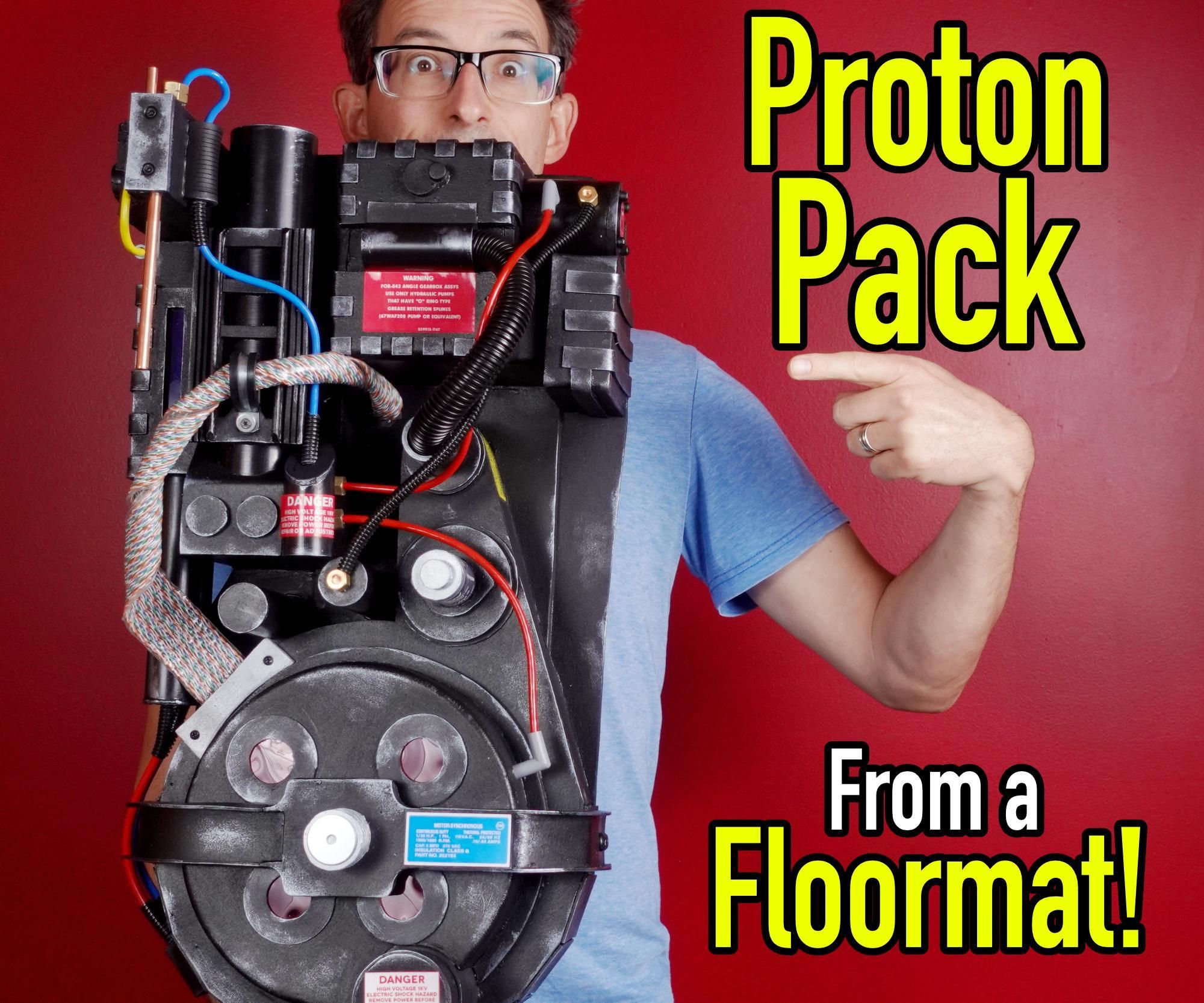 DIY Ghostbusters Proton Pack Costume From a Foam Floormat