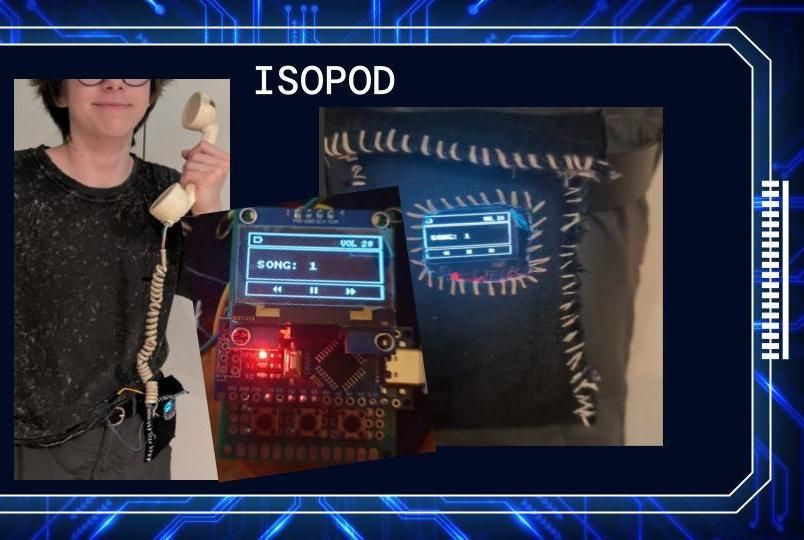 ISOPOD - Upcycled MP3 Player Tamagotchi Belt Attachment