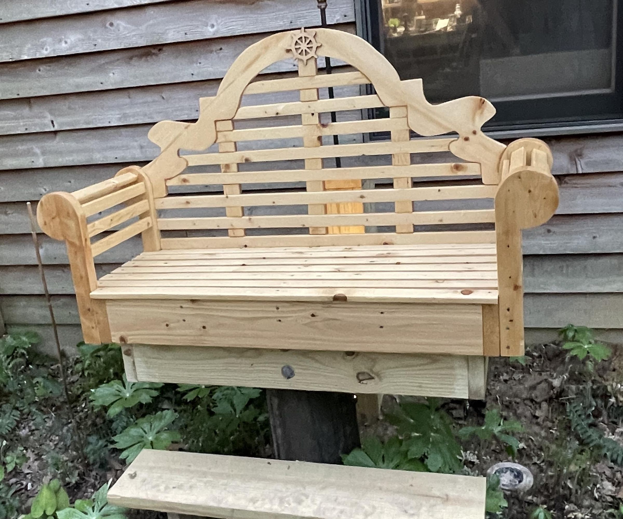 Fancy Elevated Garden Bench