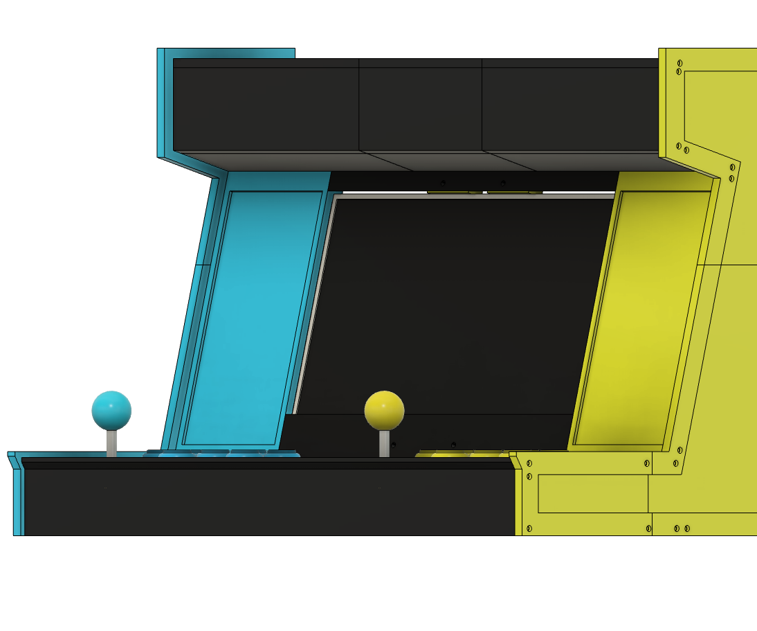 3D Printed 2 Player Arcade