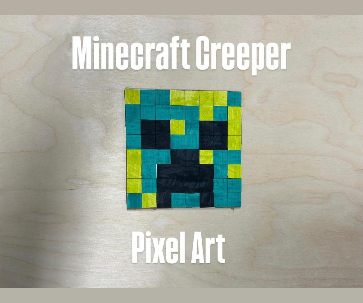 Minecraft Creeper Pixel Art Craft