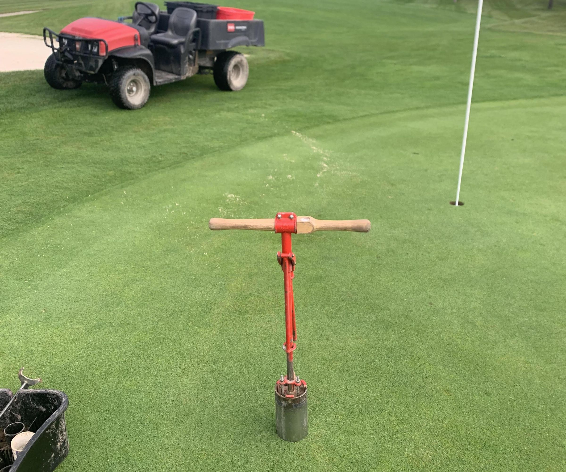How to Guide on Changing the Golf Hole on a Green...