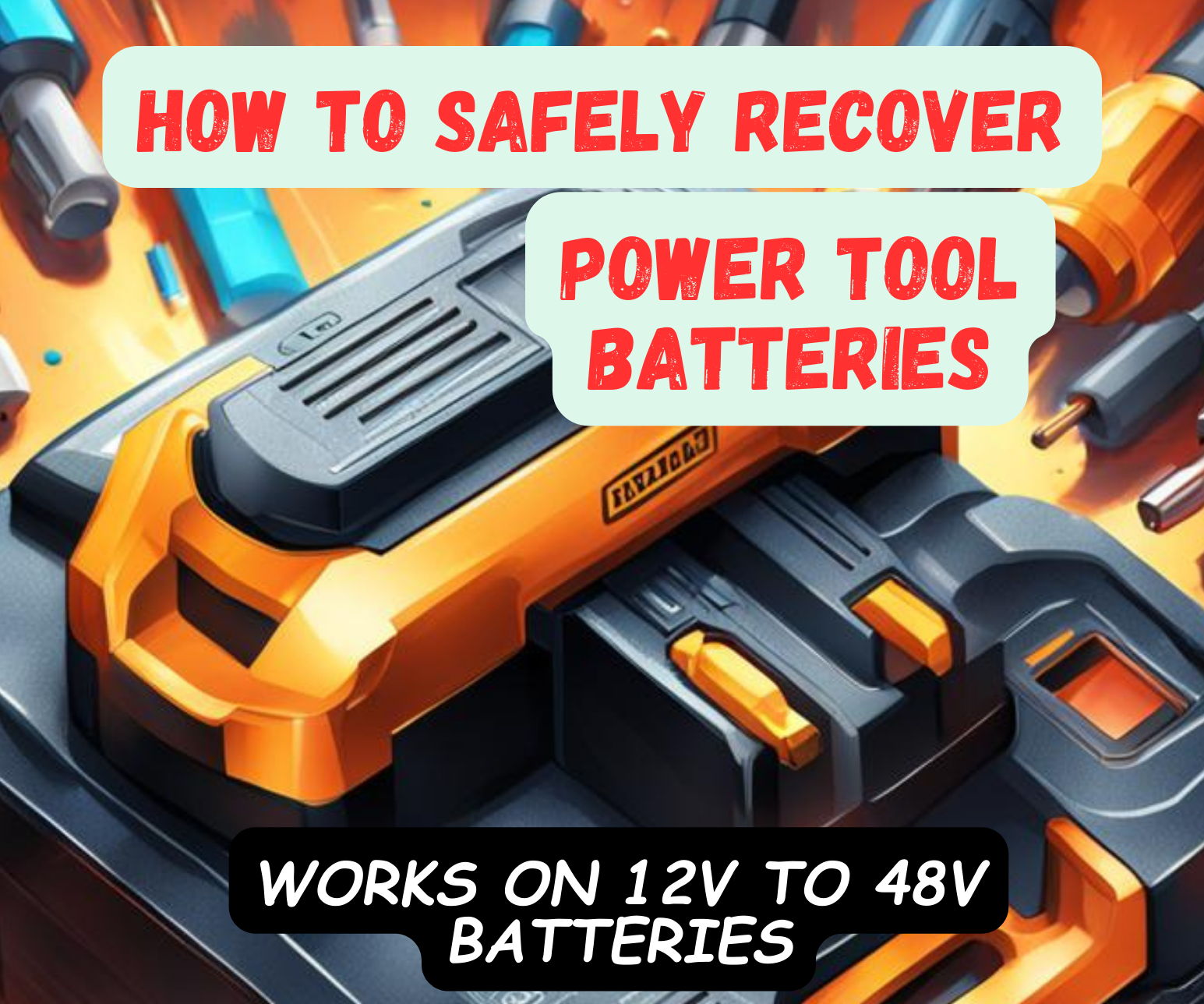 How to Safely Revive Power Tool Batteries