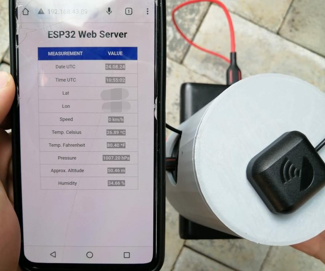 Portable Weather Station With GPS Tracker