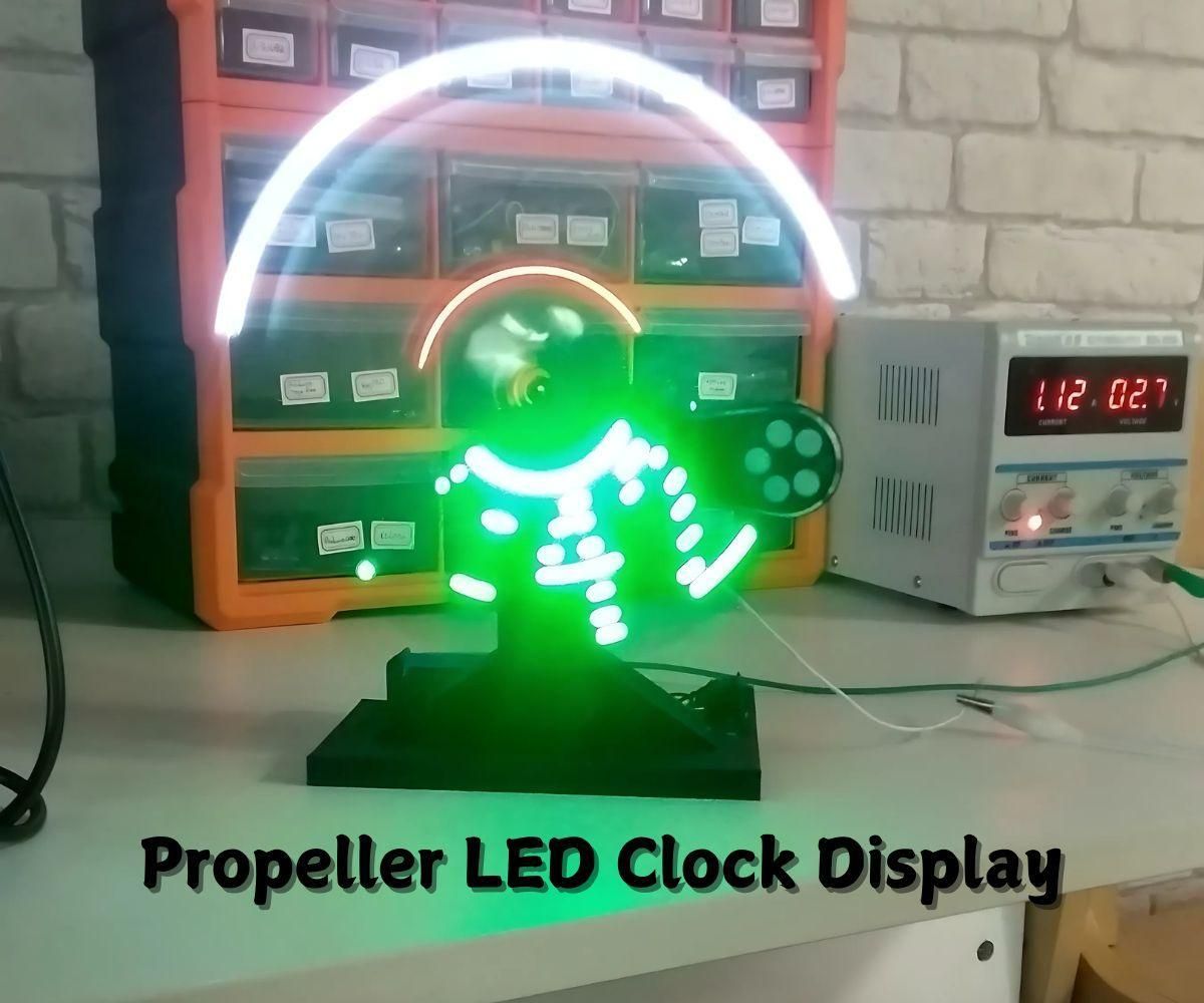 Propeller LED Clock Display