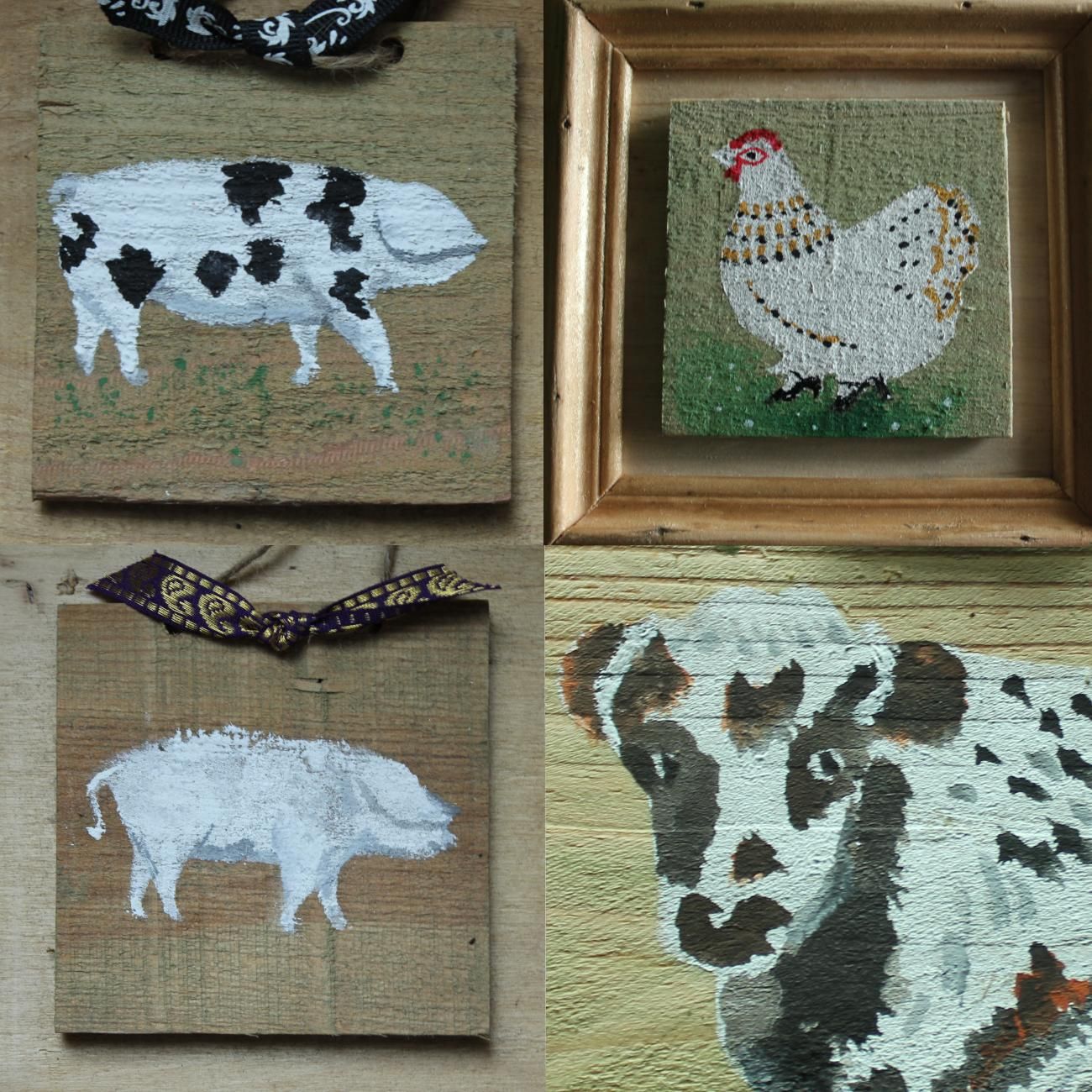 Naïve Painting on Wood - Art for Pleasure, Greetings Cards and Gifts