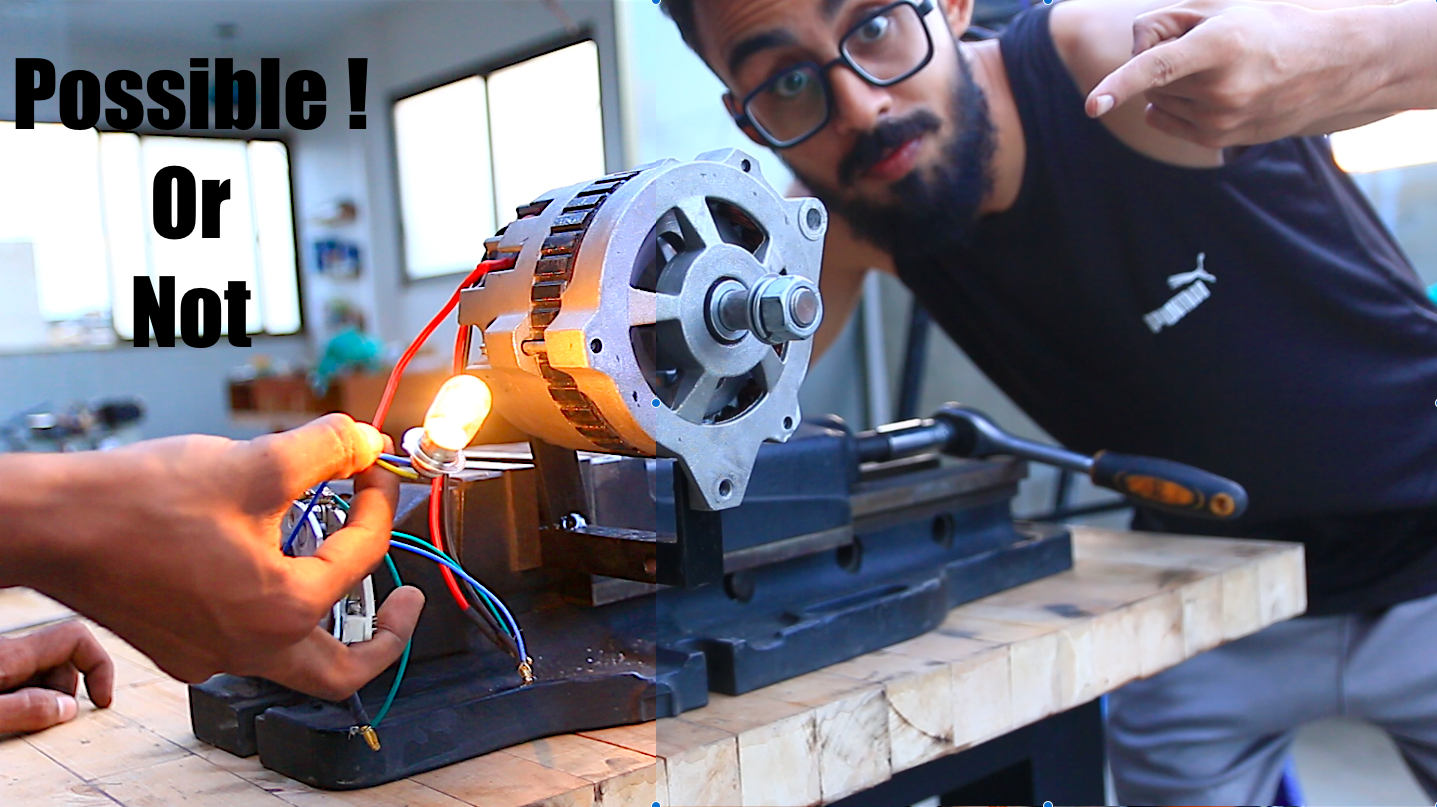 Converting Car Alternator Into a Permanent Magnet Brushless Motor