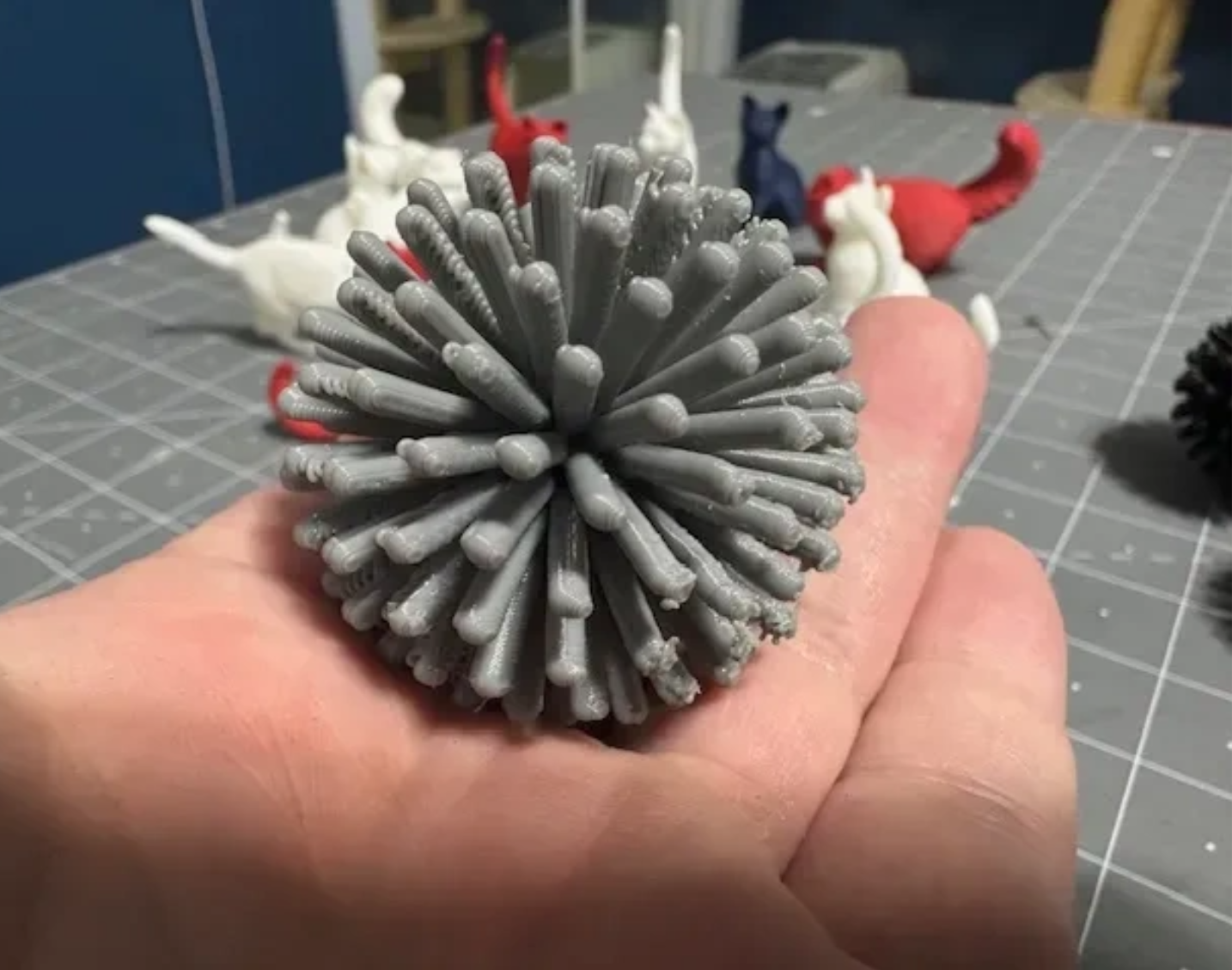 Cat Toy - Spiky Ball [TPU]