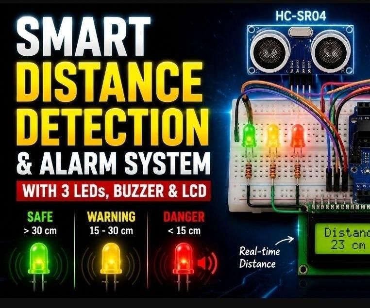 Smart Distance Alarm System With Arduino🚀 | Easy DIY Project