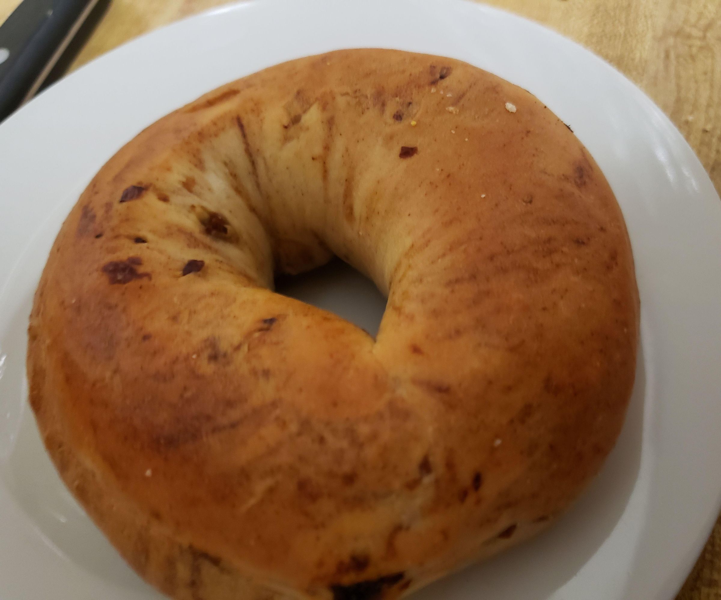 cream,strawberry jam bagle