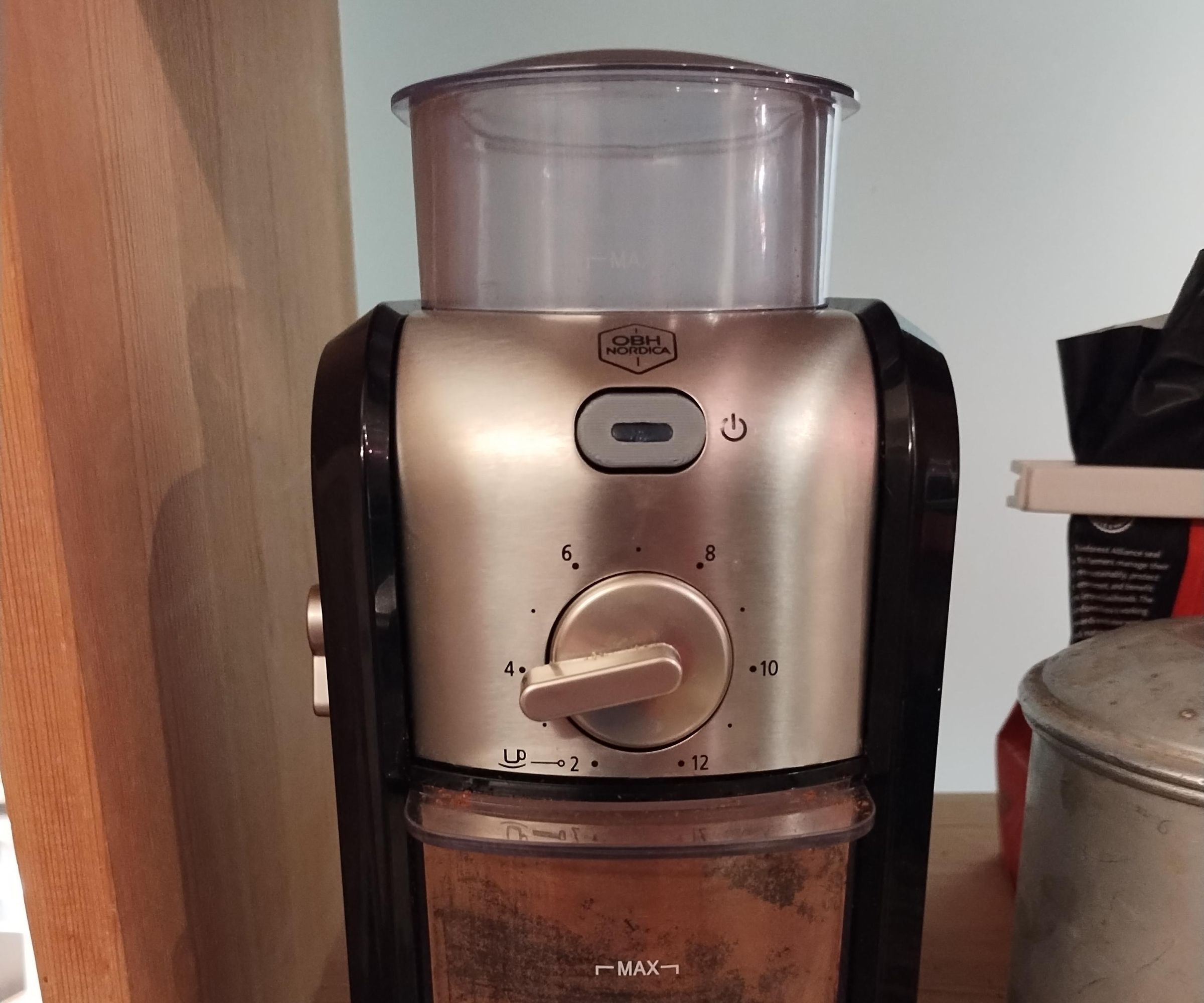 Button Repair on OBH Nordica Coffee Grinder
