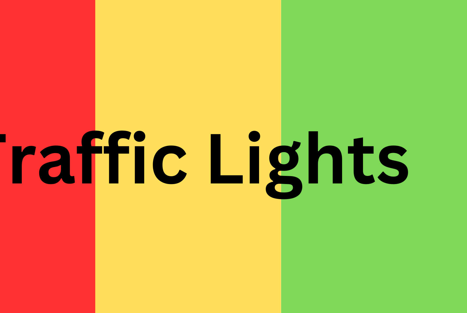 Traffic Lights With an Arduino