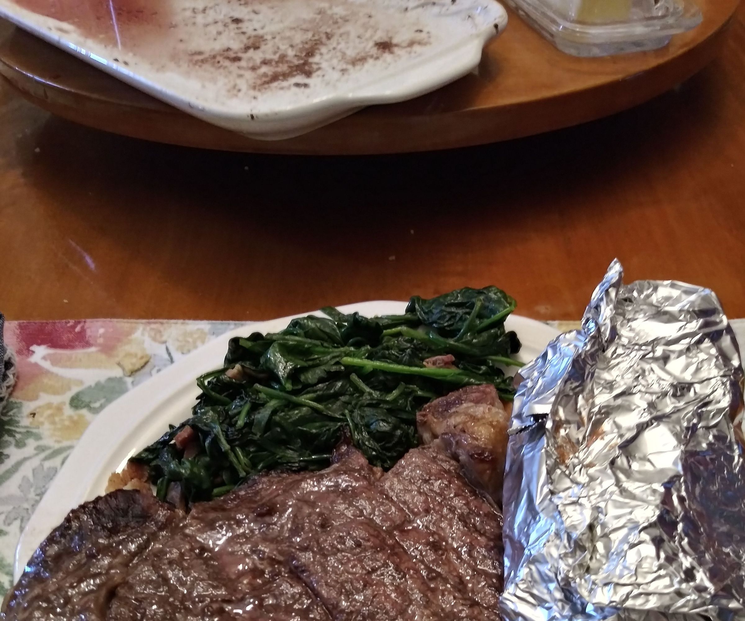 Steaks on the grill