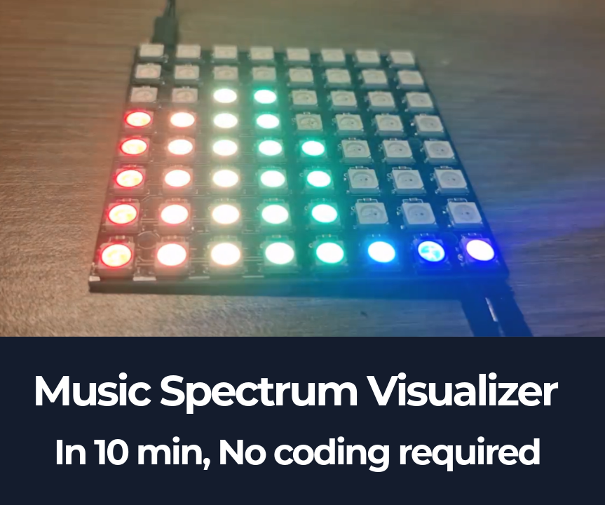 Build Music Spectrum Visualizer in 10 Min, No Coding Required