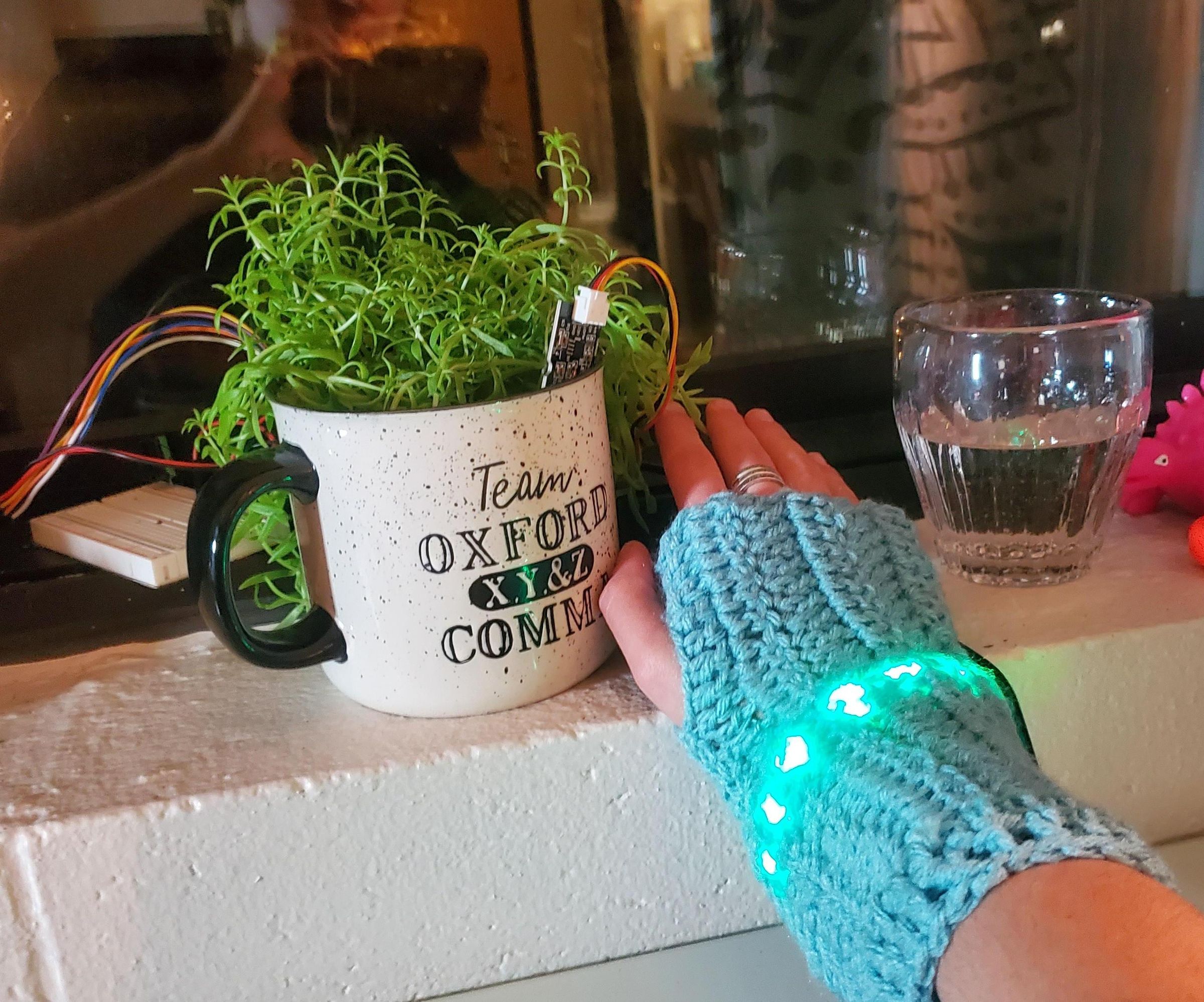Soil Moisture Monitor LED Arm Warmer