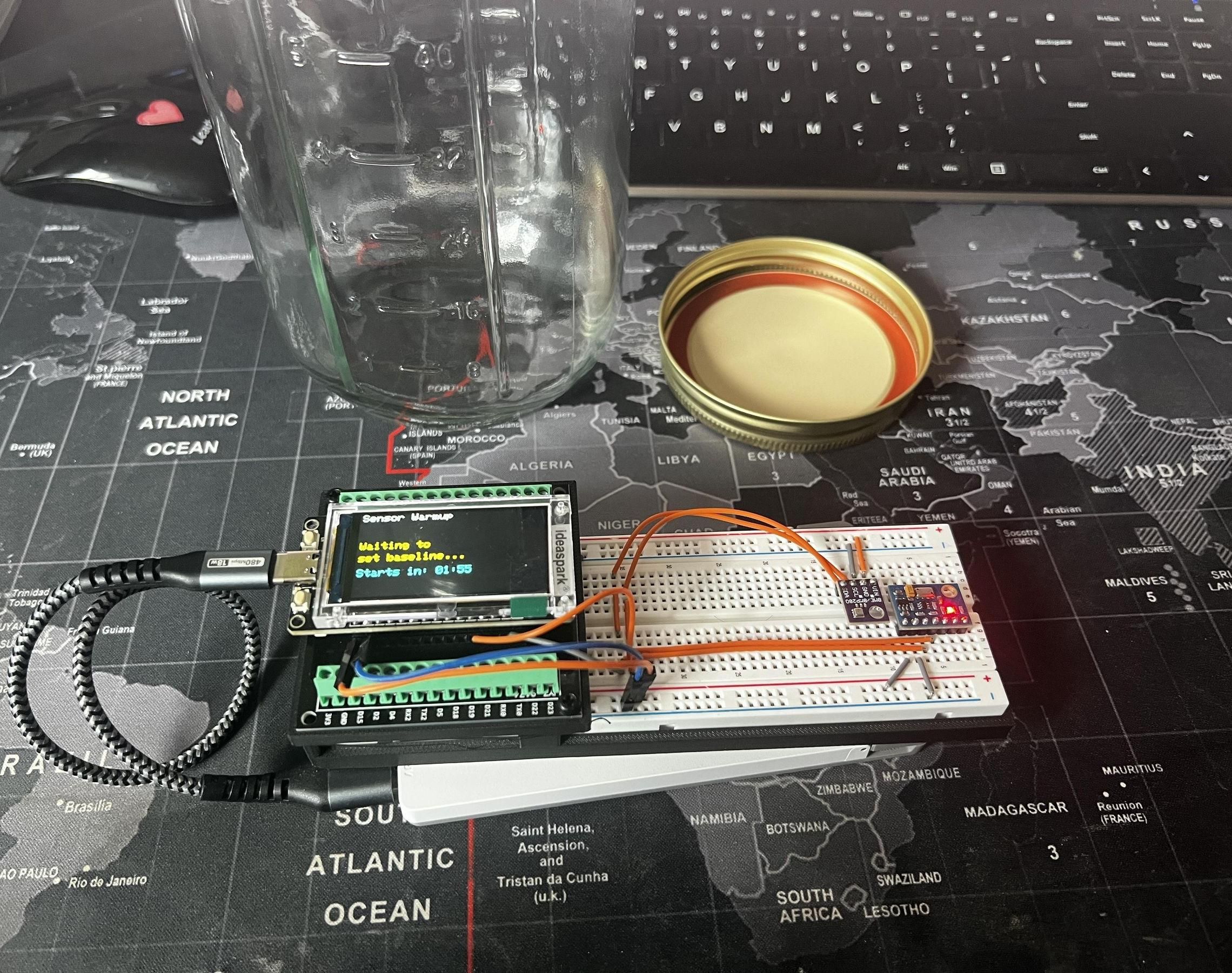 Measuring Air Pressure Changes From Temperature in a Sealed System Using ESP32 Sensors