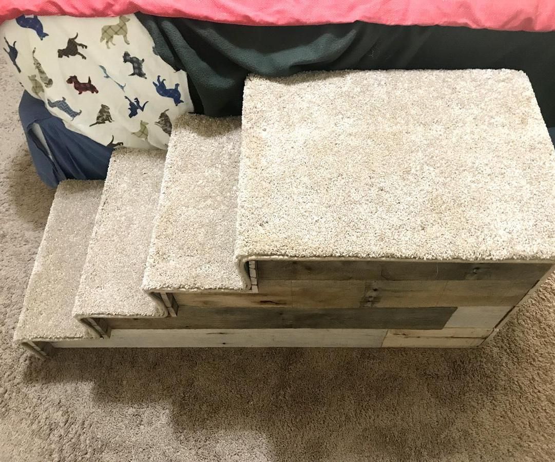 Pet Stairs From Recycled Wood Pallet