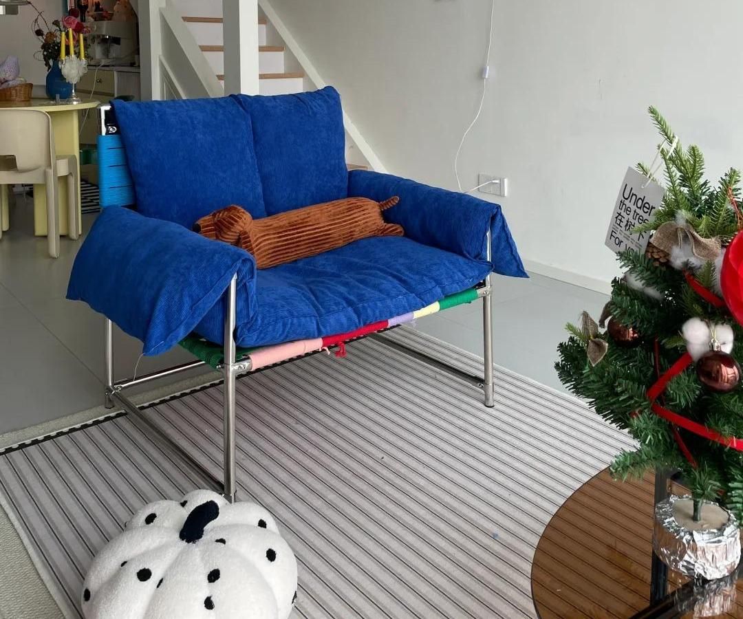 Bauhaus Armchair-Stainless Steel-No-drill