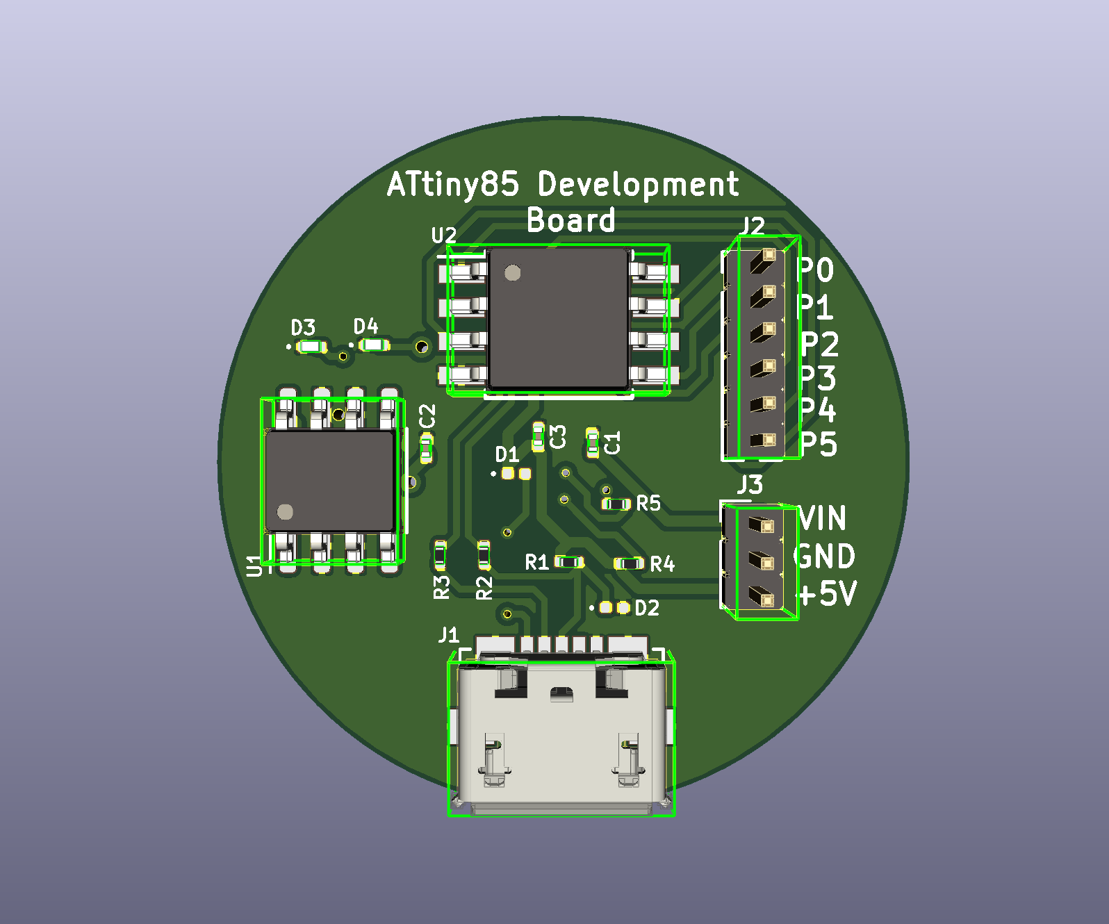 ATMEL AVR Breakout Board