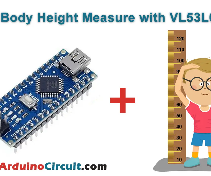 Body Height Measure With VL53L0X Distance Sensor