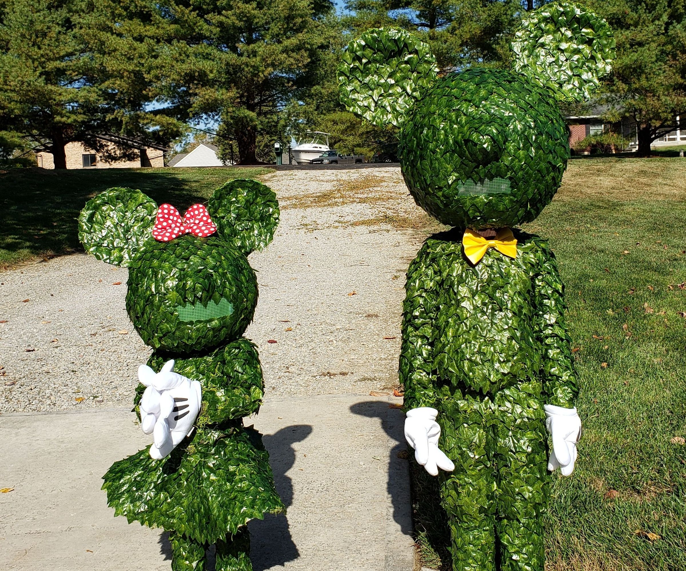 Mickey & Minnie Topiary
