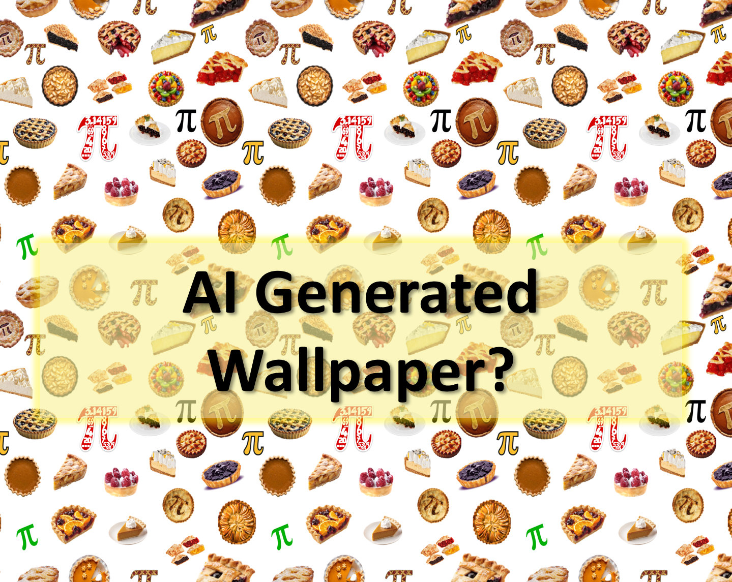 Pi does repeat. Seamless Wallpaper Pattern