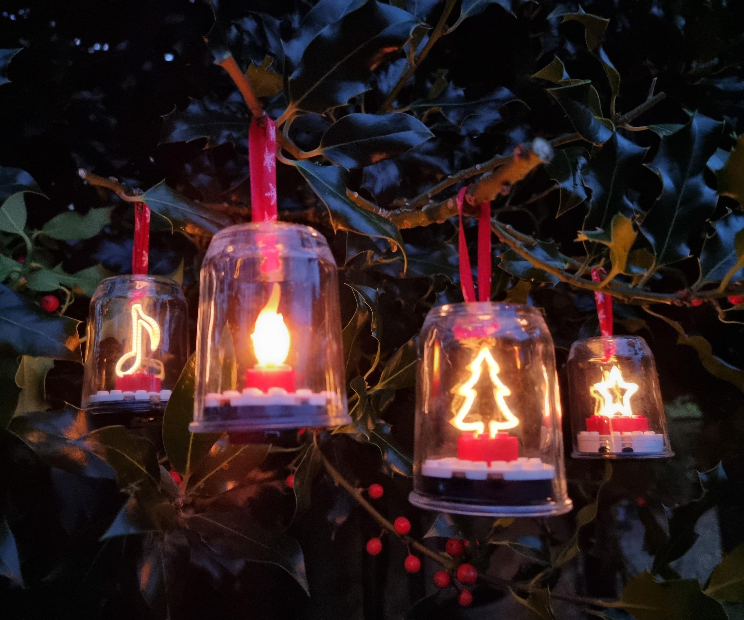 Strudel Pot LED & Lego Tree Decorations