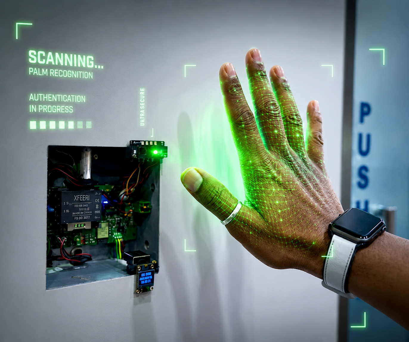 Secure Palm Vein Biometric Door Lock
