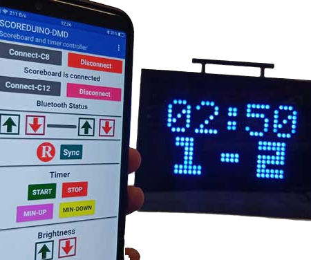 Build Your Own Scoreboard, Timer and Up Down Counter in 4 Steps. Single Display P10 Scoreduino DMD Based DIY Digital Scoreboard for Cricket and Soccer