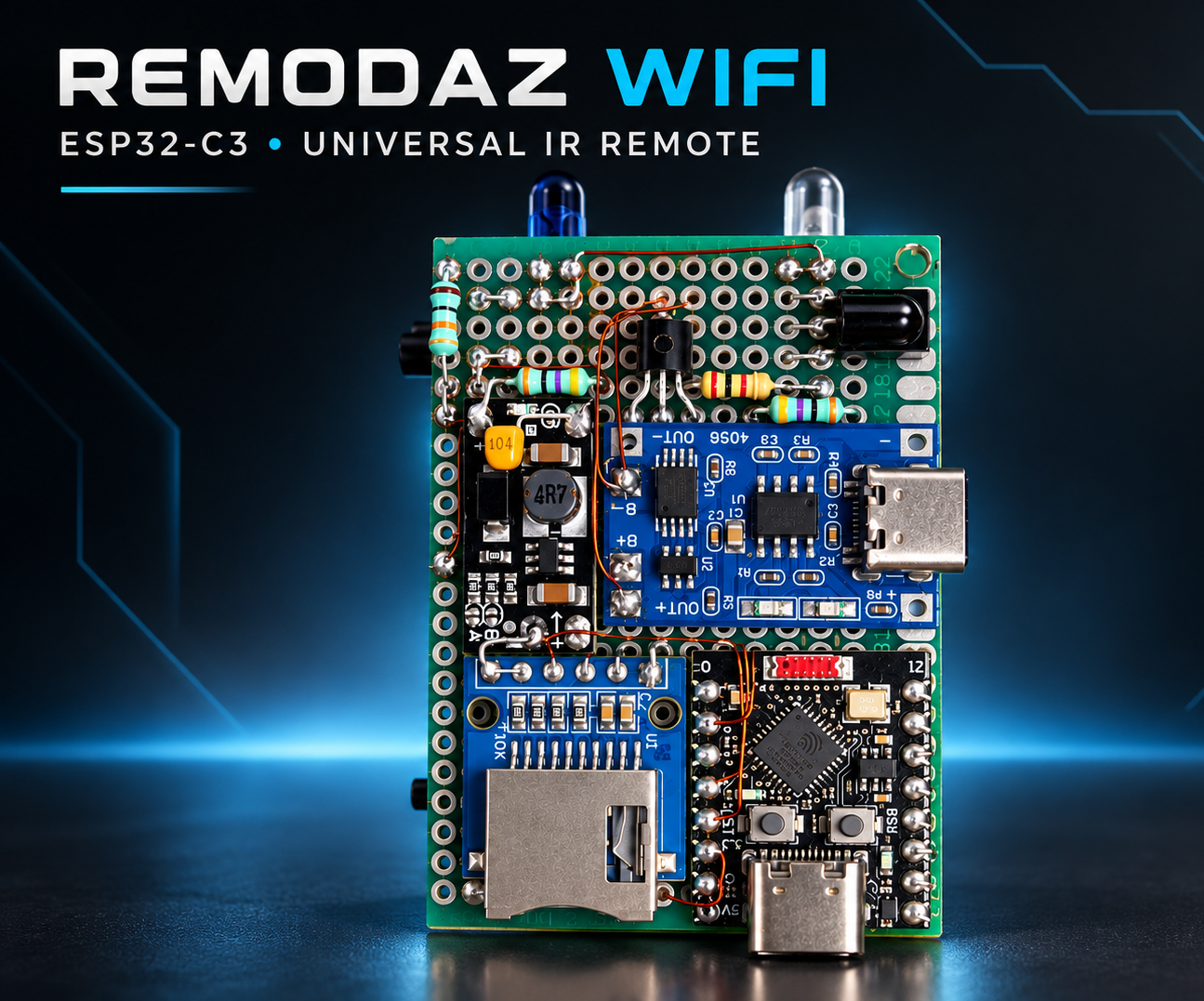 Universal Remote WIFI Based ESP32C3 -RemodazWifi